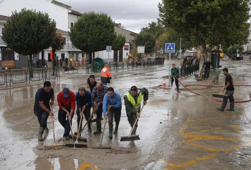 Storm damage and flash floods in Malaga province