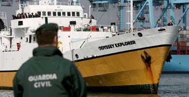 Spain says the only thing to discuss with U.S. firm Odyssey is return of treasure