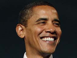 Americans get together to watch swearing in of Barak Obama