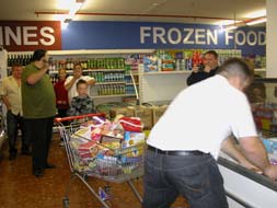 Goods worth 199€ in a 60 second dash at Kwik Save