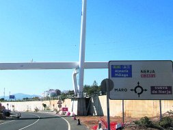 The Nerja Caves and Maro, joined up again by a 65 metre footbridge