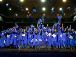 Aloha College students celebrate graduation