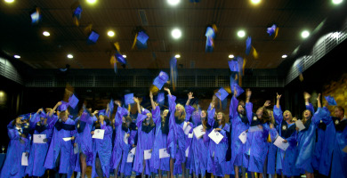 Aloha College students celebrate graduation