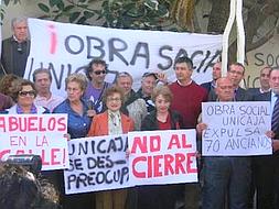 Residents protest at closure of nursing home