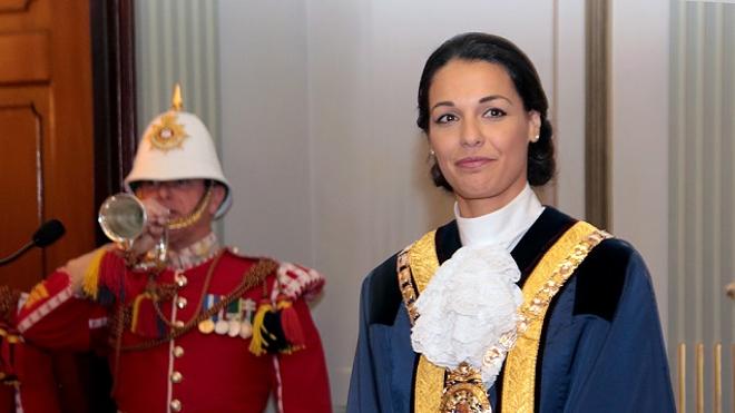 Kaiane Lopez, the new mayor.