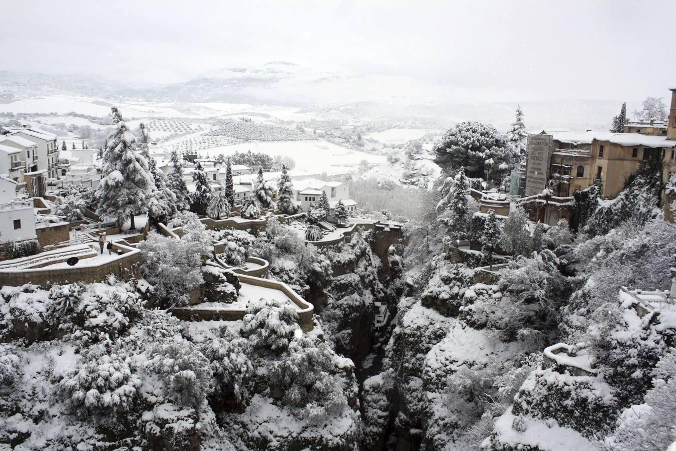 Snow in the province of Malaga - in pictures