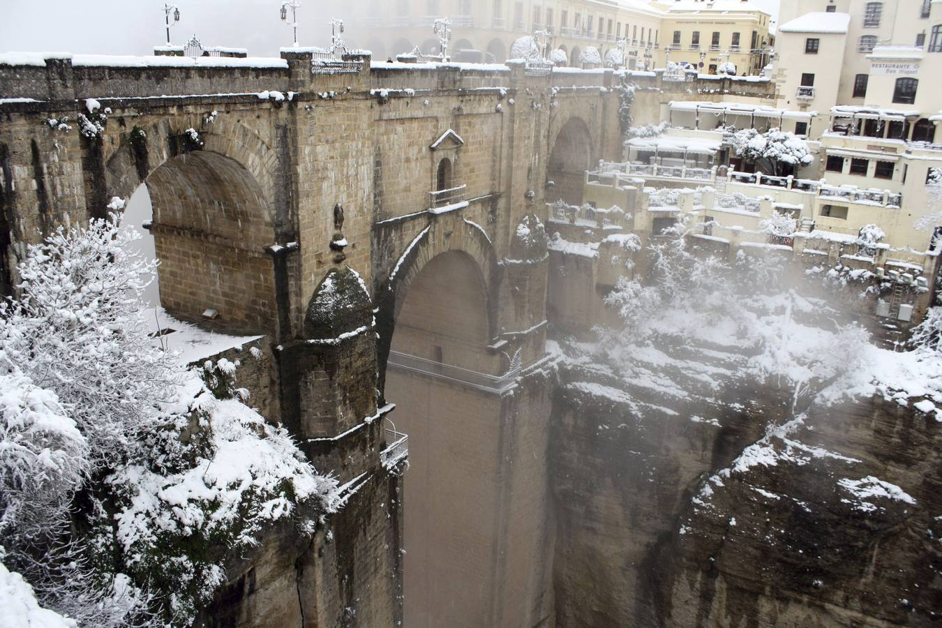 Snow in the province of Malaga - in pictures