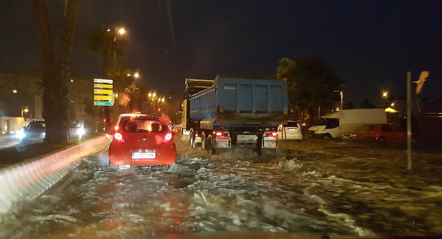 Heavy rain hits Malaga province