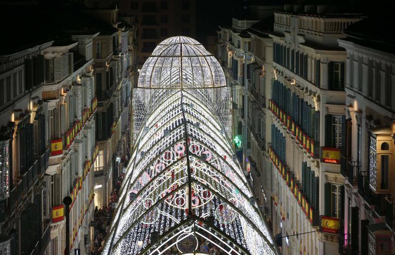 Christmas lights in Malaga