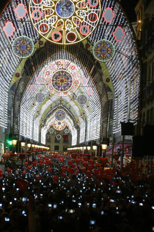Christmas lights in Malaga
