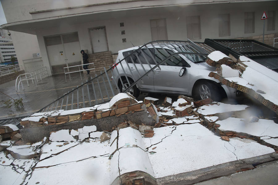 Malaga's windy weather in pictures