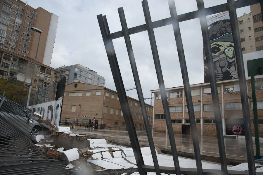 Malaga's windy weather in pictures