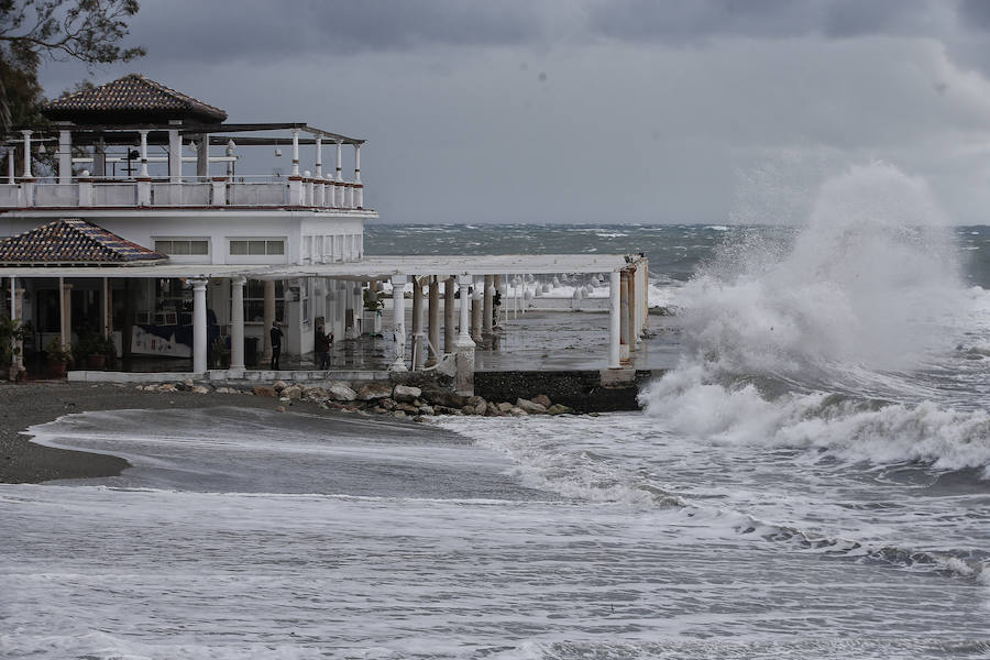 Malaga's windy weather in pictures