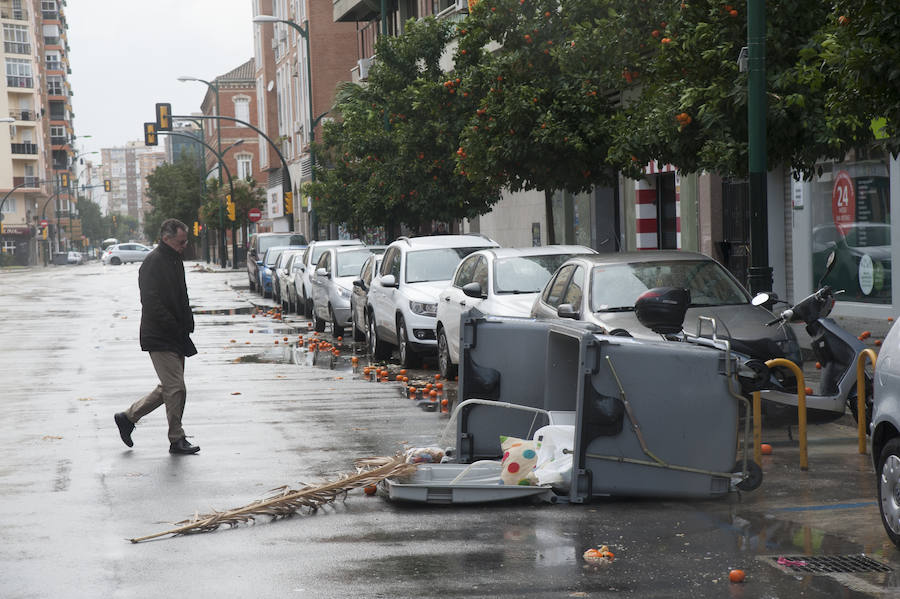 Malaga's windy weather in pictures