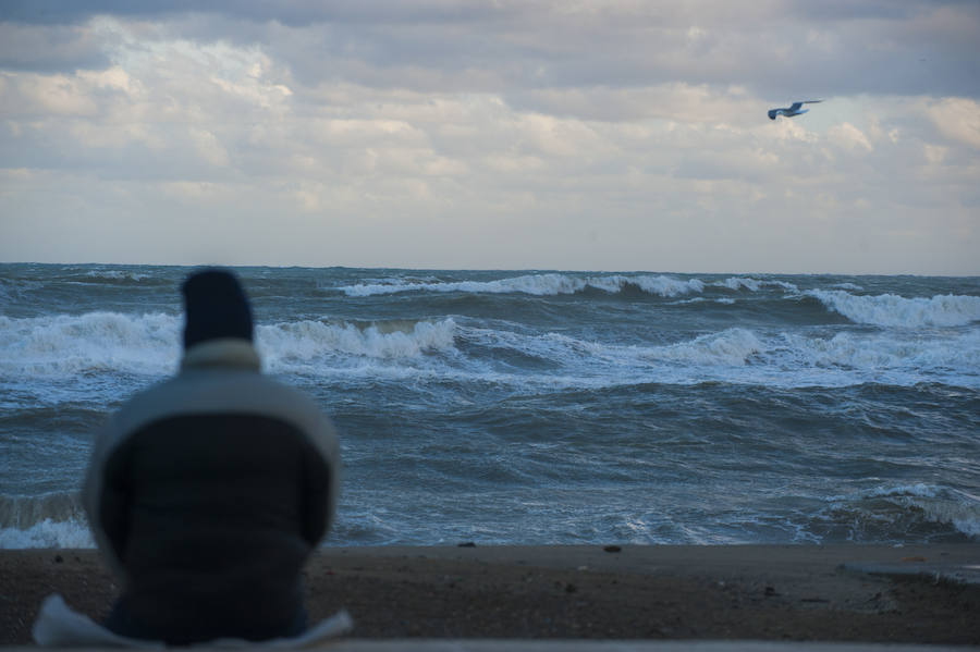 Malaga's windy weather in pictures