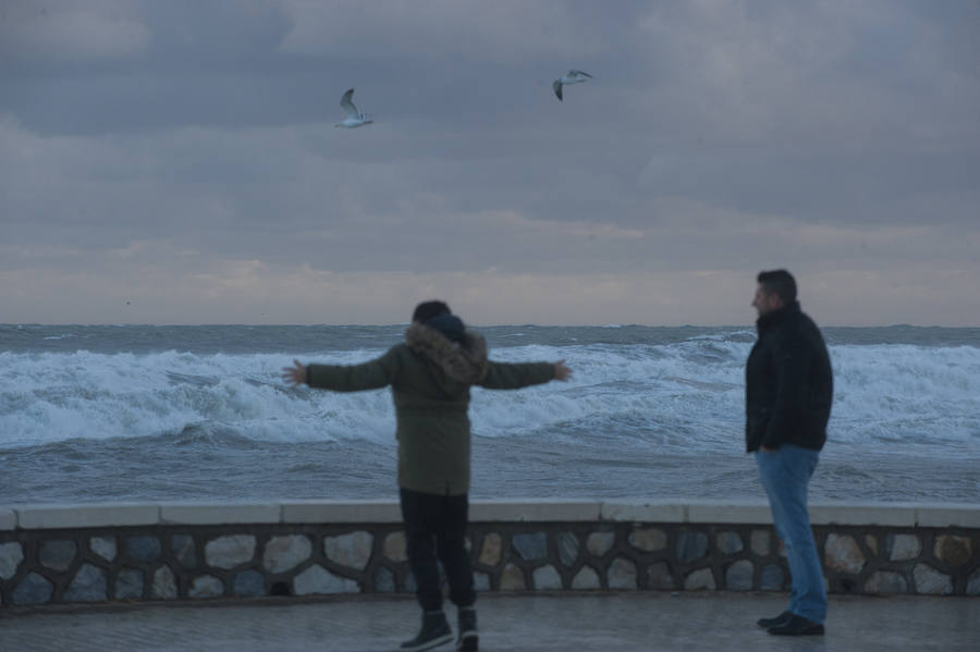 Malaga's windy weather in pictures