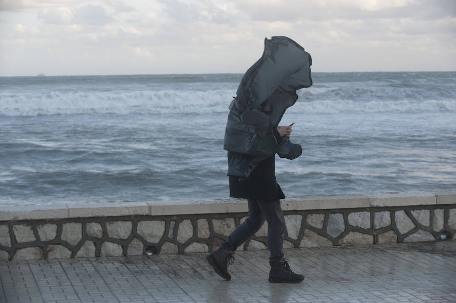 Malaga's windy weather in pictures