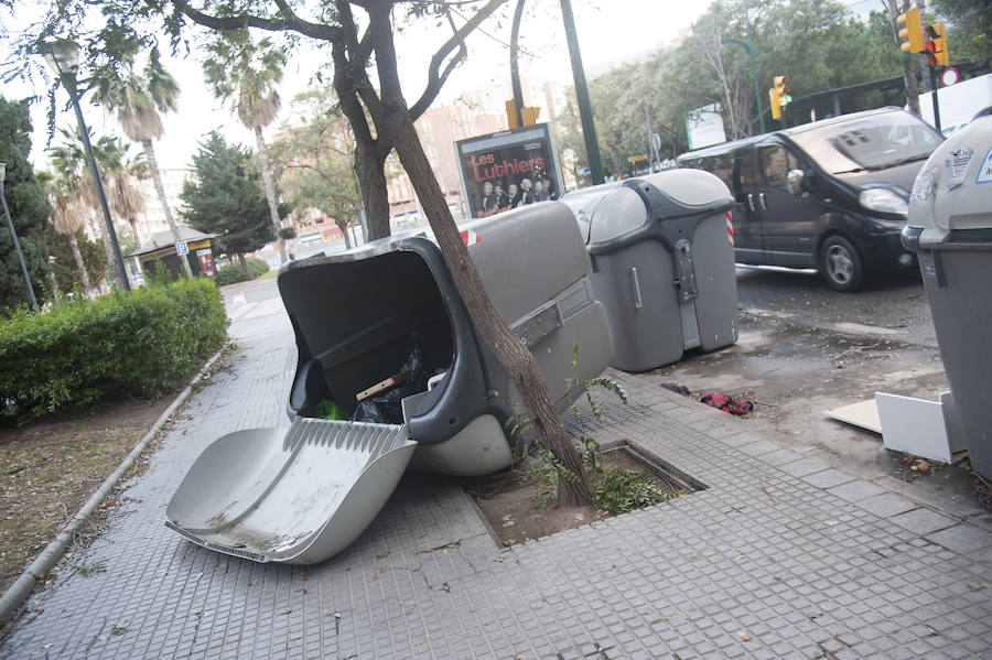 Malaga's windy weather in pictures