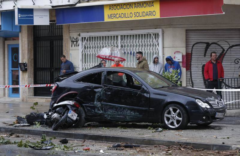 Out-of-control bus ploughs into parked cars as driver suffers heart attack