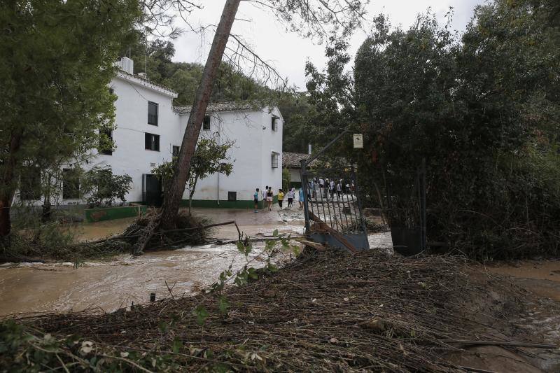 Storm damage and flash floods in Malaga province