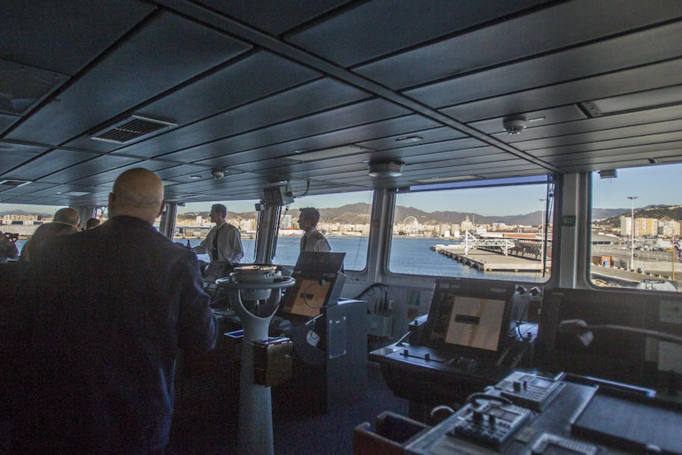 Inside Royal Navy ship HMS Duncan, in Malaga this week