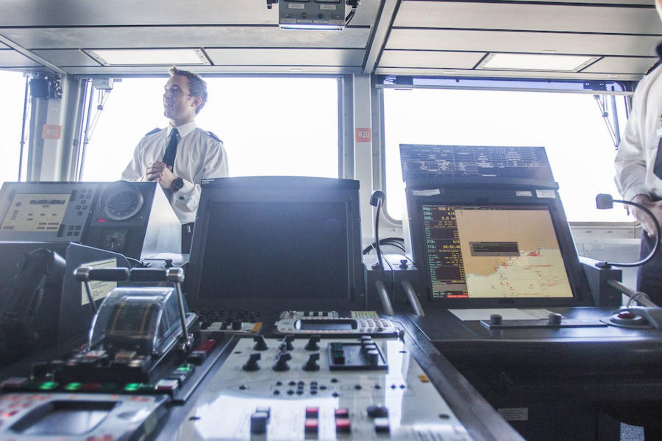 Inside Royal Navy ship HMS Duncan, in Malaga this week