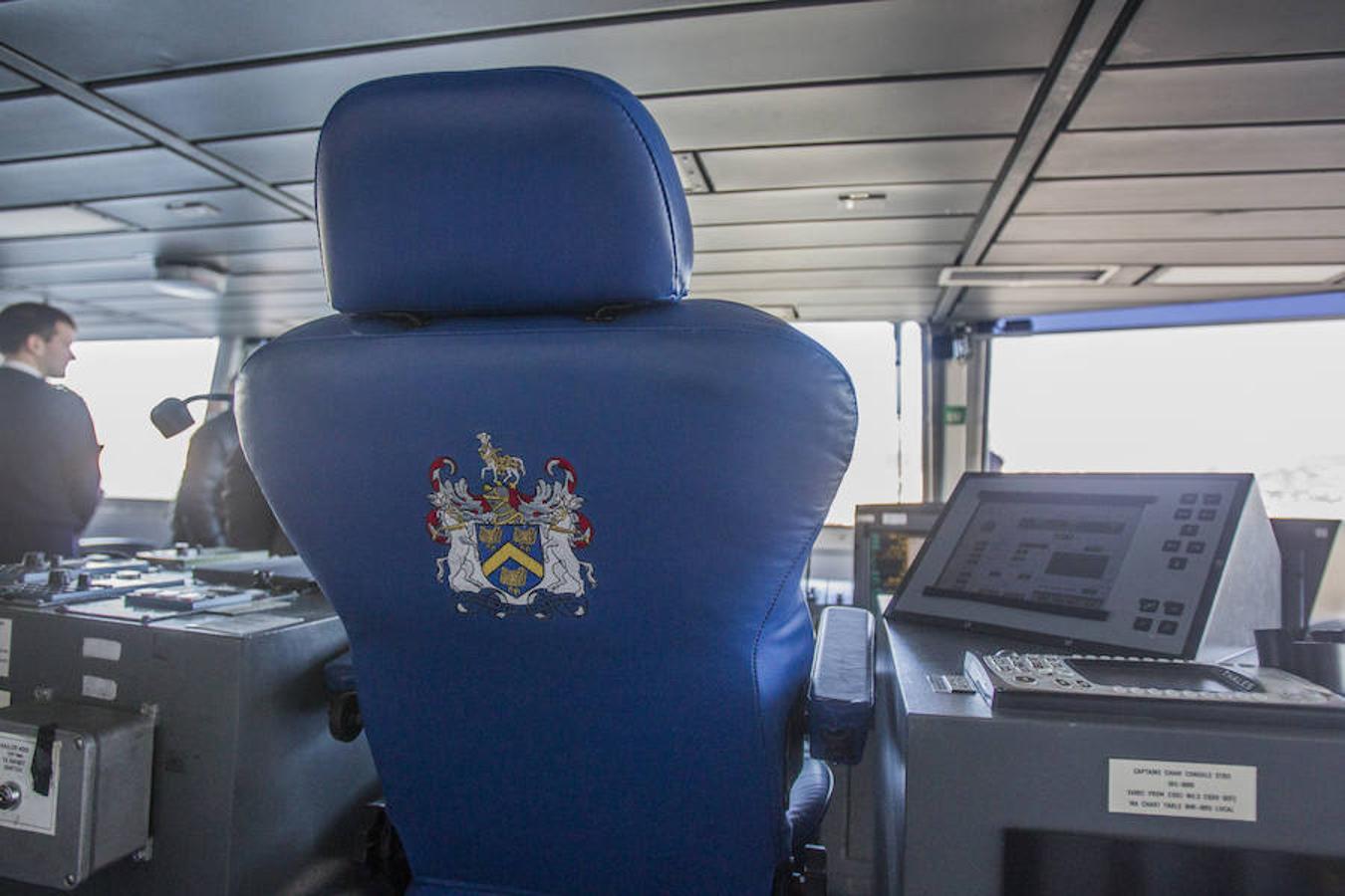 Inside Royal Navy ship HMS Duncan, in Malaga this week