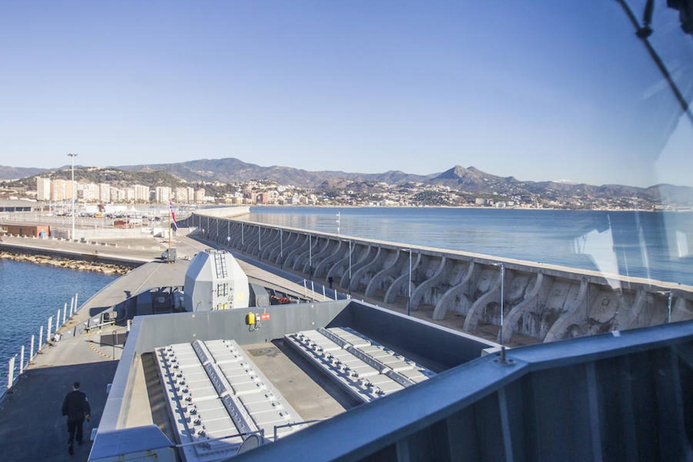 Inside Royal Navy ship HMS Duncan, in Malaga this week