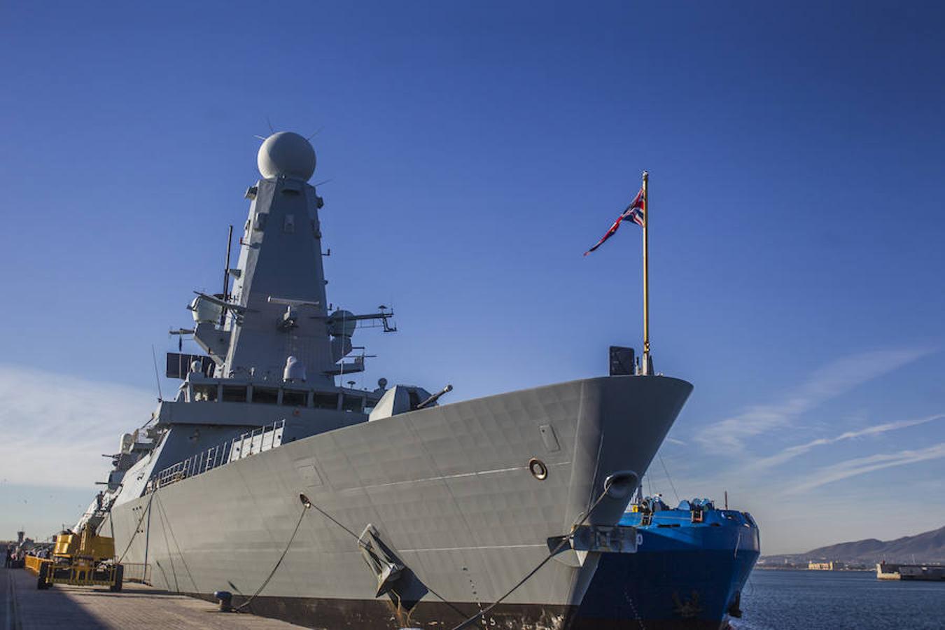 Inside Royal Navy ship HMS Duncan, in Malaga this week