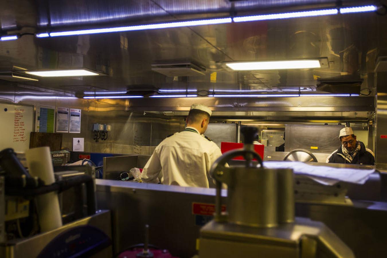 Inside Royal Navy ship HMS Duncan, in Malaga this week
