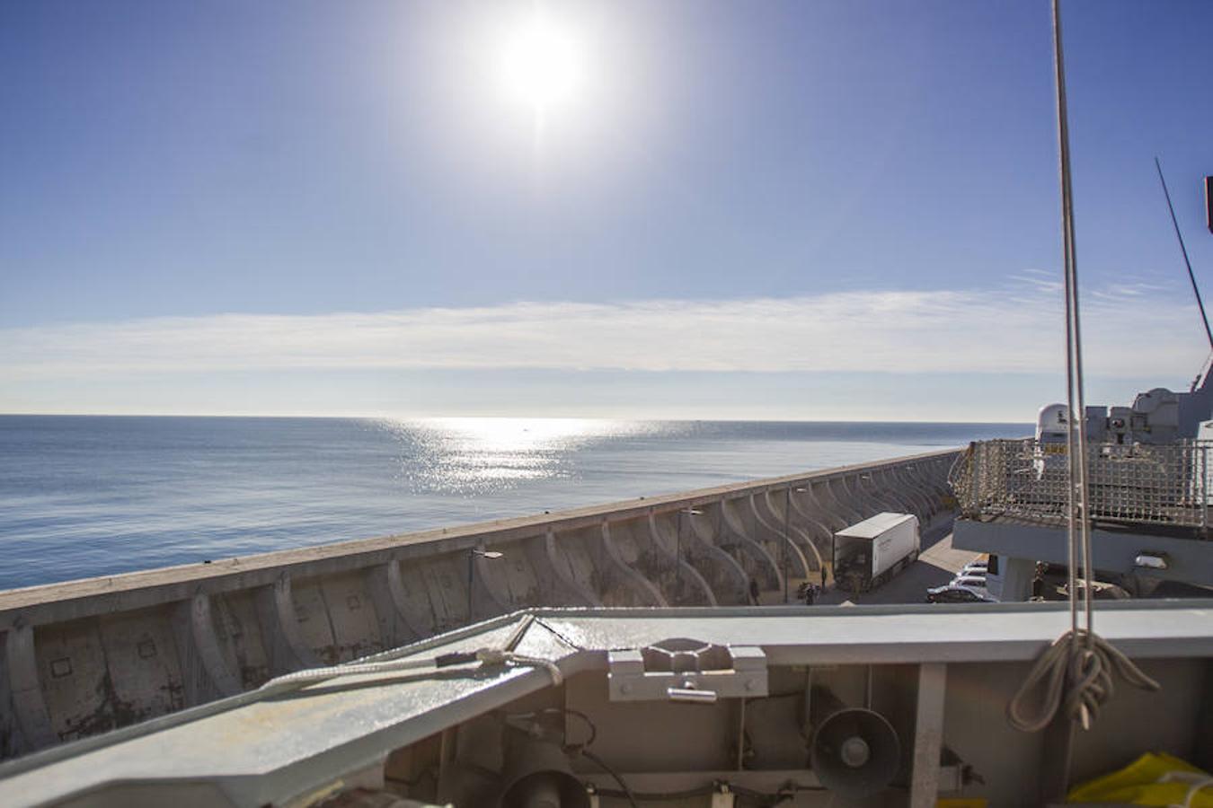 Inside Royal Navy ship HMS Duncan, in Malaga this week