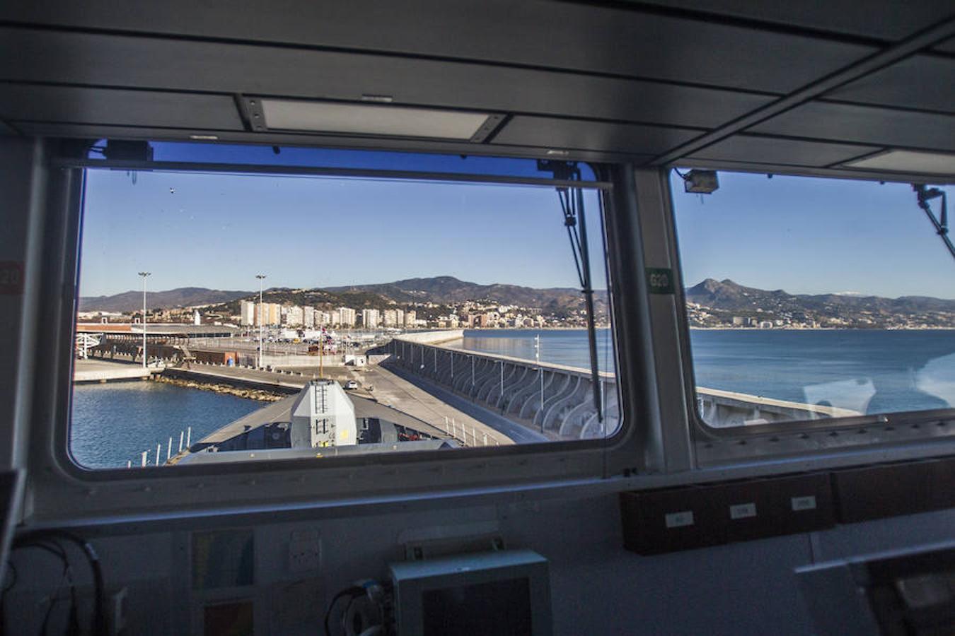 Inside Royal Navy ship HMS Duncan, in Malaga this week